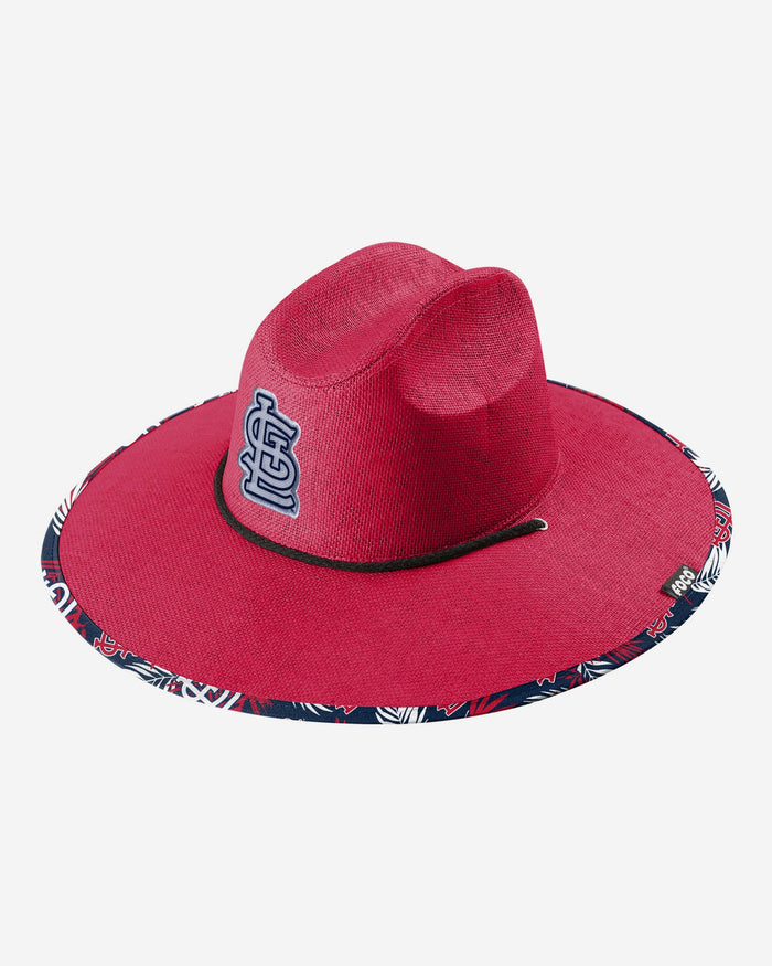 St Louis Cardinals Team Color Straw Hat FOCO - FOCO.com