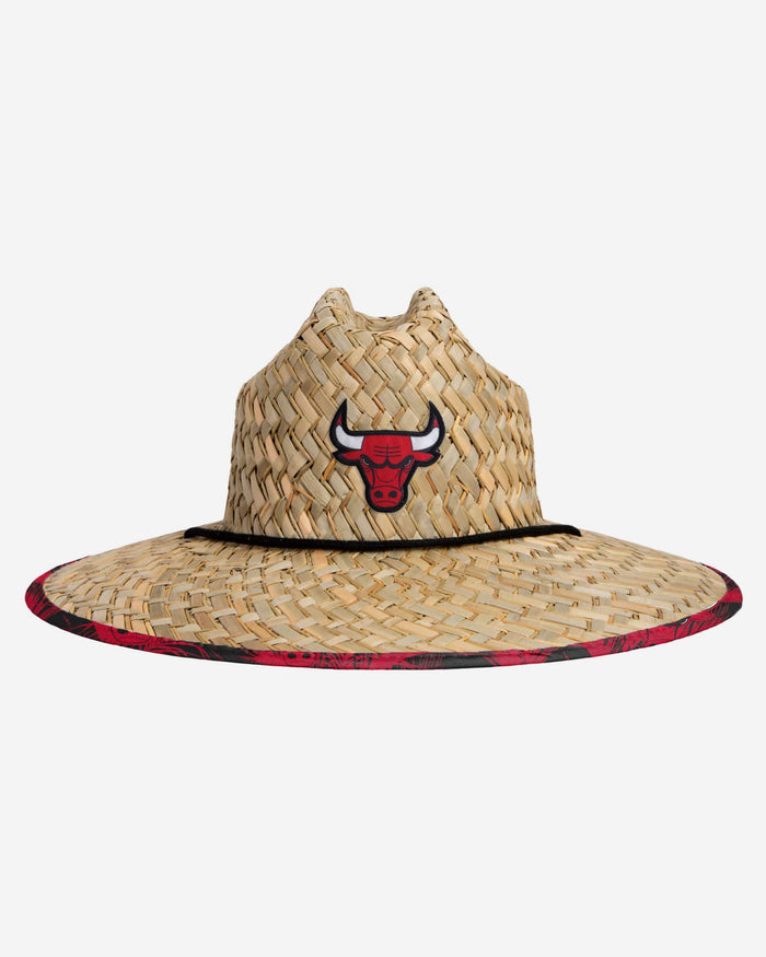 Chicago Bulls Floral Straw Hat FOCO - FOCO.com