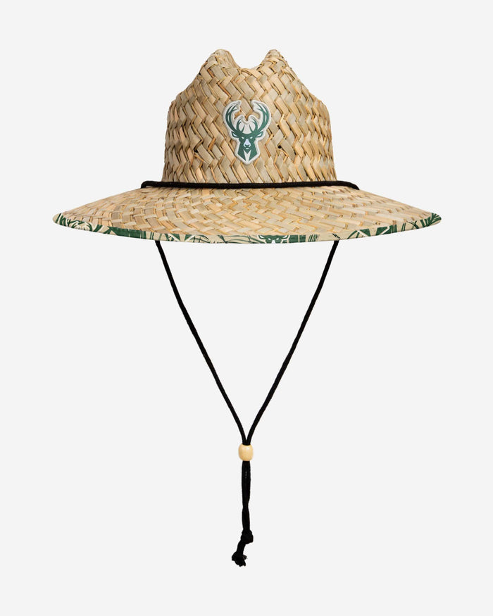 Milwaukee Bucks Floral Straw Hat FOCO - FOCO.com