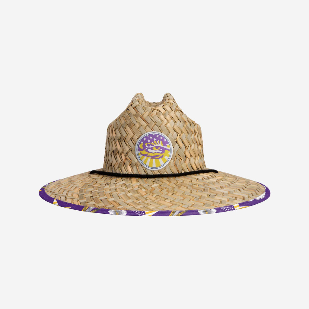 LSU Tigers Americana Straw Hat FOCO - FOCO.com