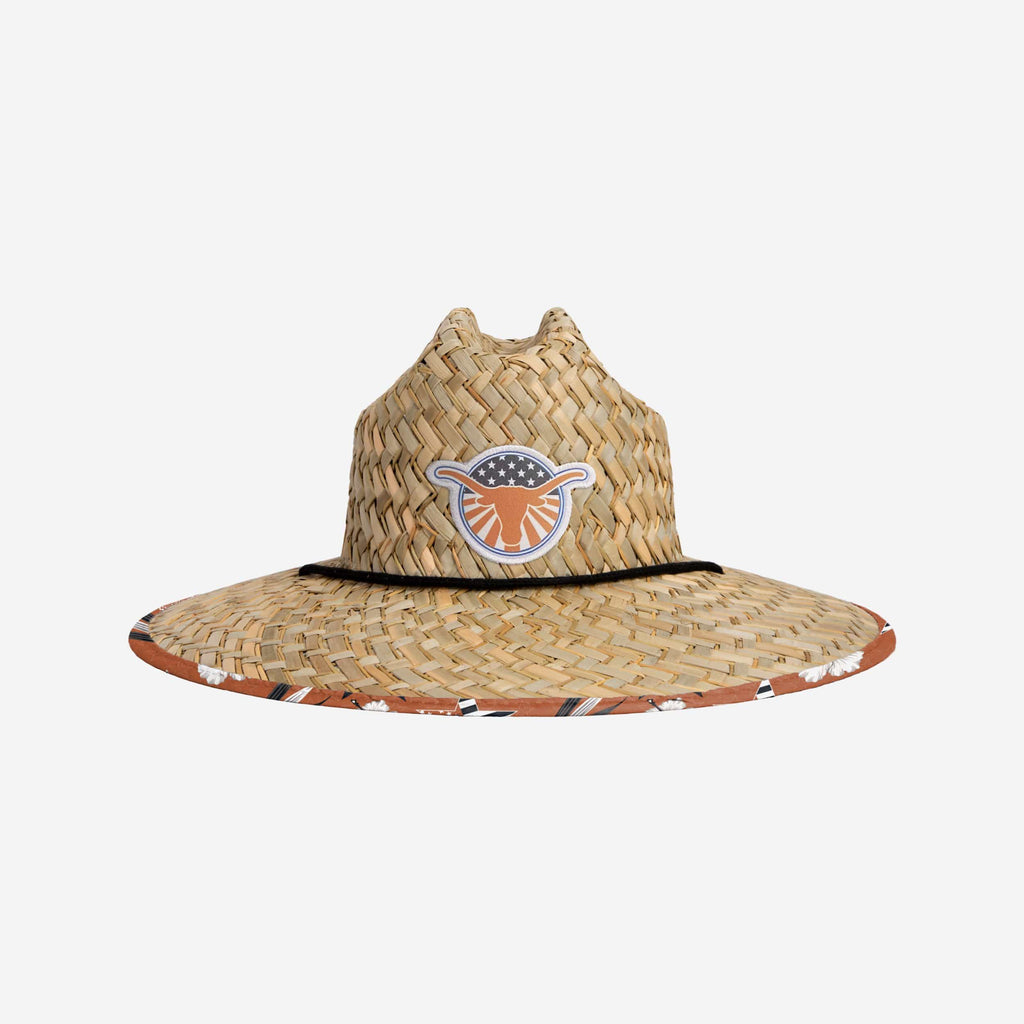 Texas Longhorns Americana Straw Hat FOCO - FOCO.com