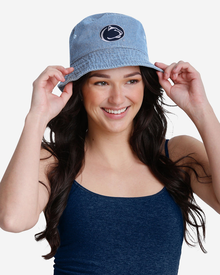 Penn State Nittany Lions Denim Bucket Hat FOCO - FOCO.com