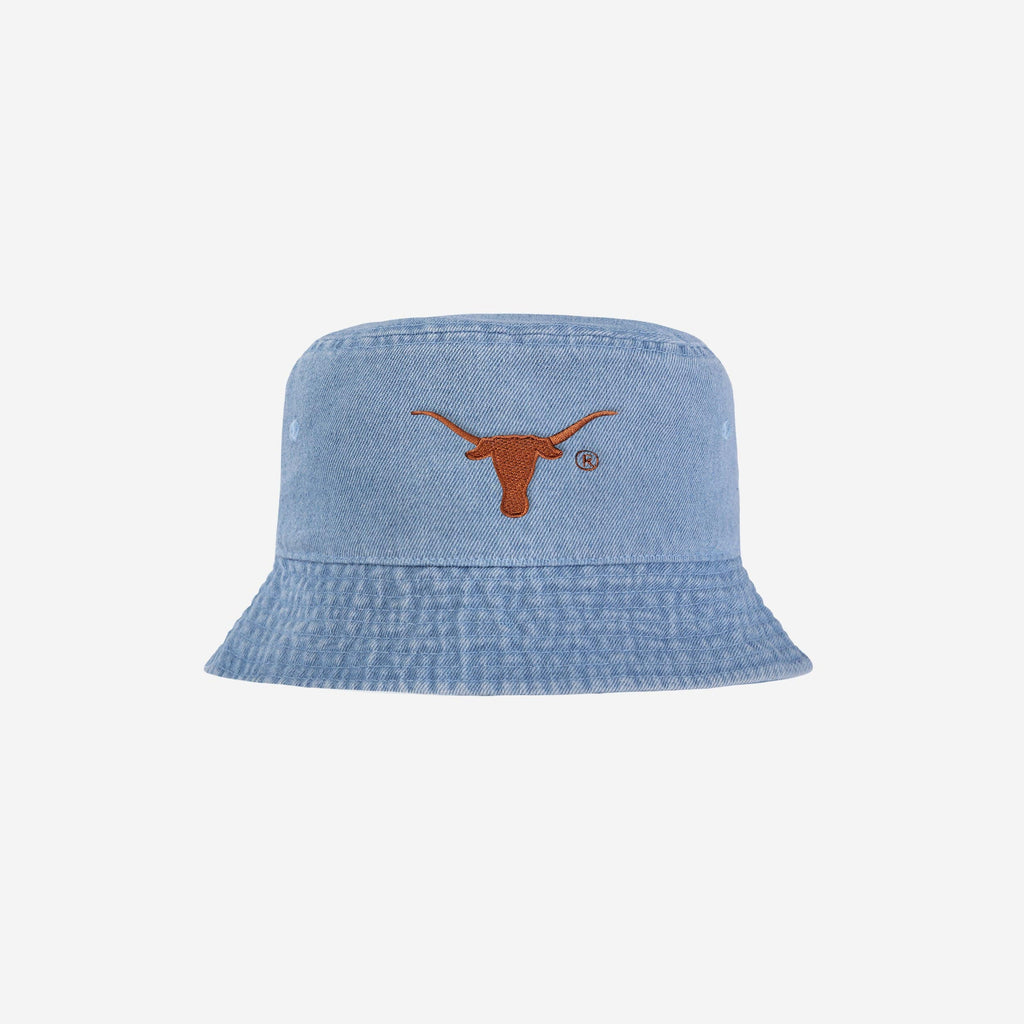Texas Longhorns Denim Bucket Hat FOCO - FOCO.com