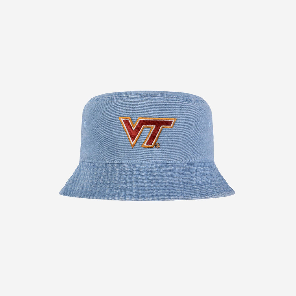 Virginia Tech Hokies Denim Bucket Hat FOCO - FOCO.com