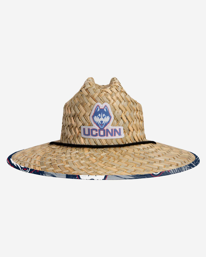 UConn Huskies Floral Straw Hat FOCO - FOCO.com