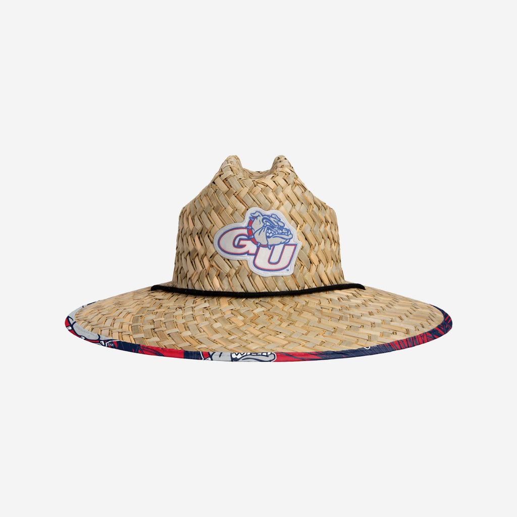 Gonzaga Bulldogs Floral Straw Hat FOCO - FOCO.com