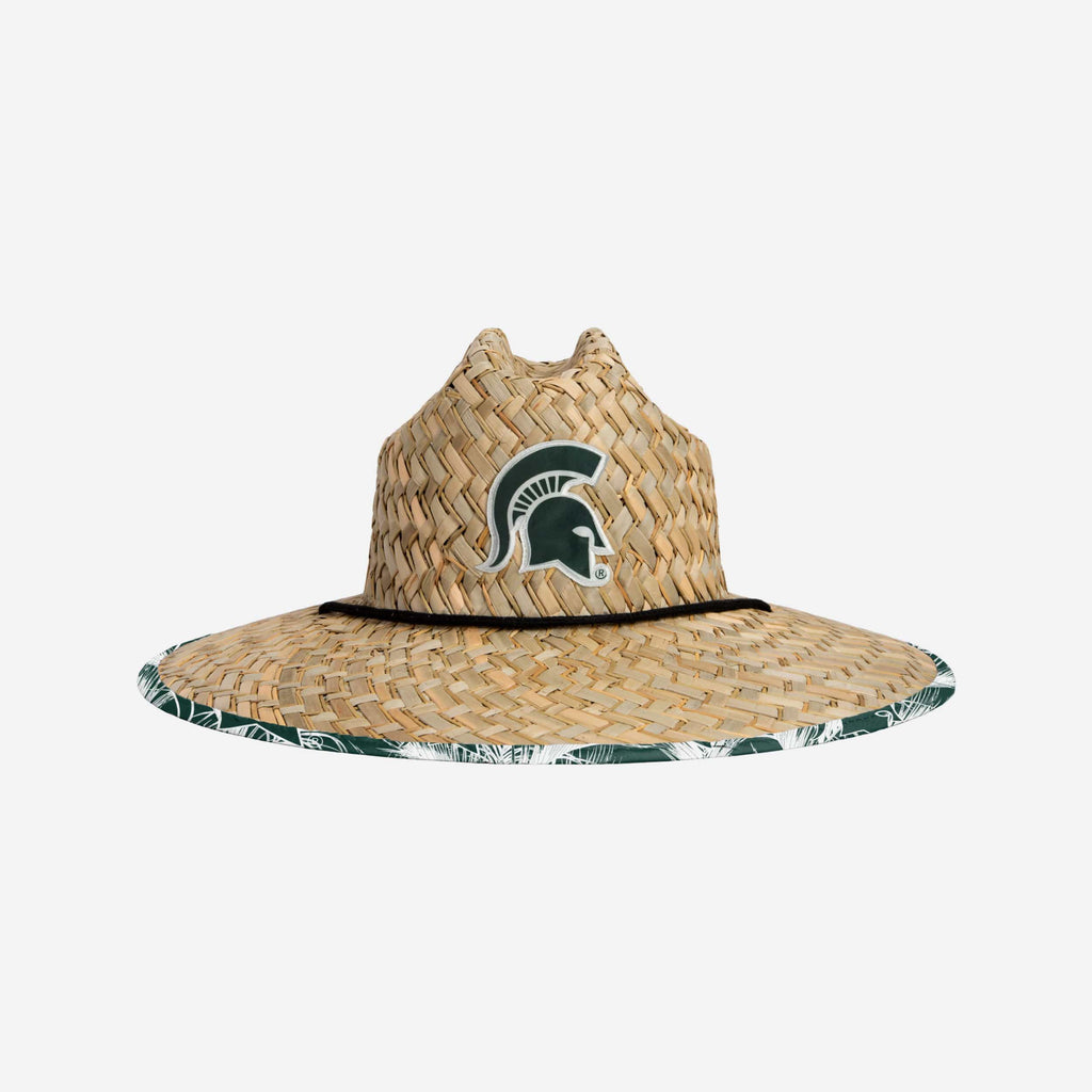 Michigan State Spartans Floral Straw Hat FOCO - FOCO.com