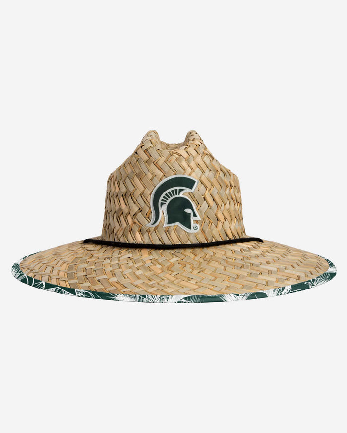 Michigan State Spartans Floral Straw Hat FOCO - FOCO.com