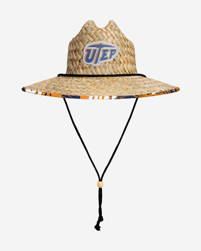 UTEP Miners Floral Straw Hat FOCO - FOCO.com