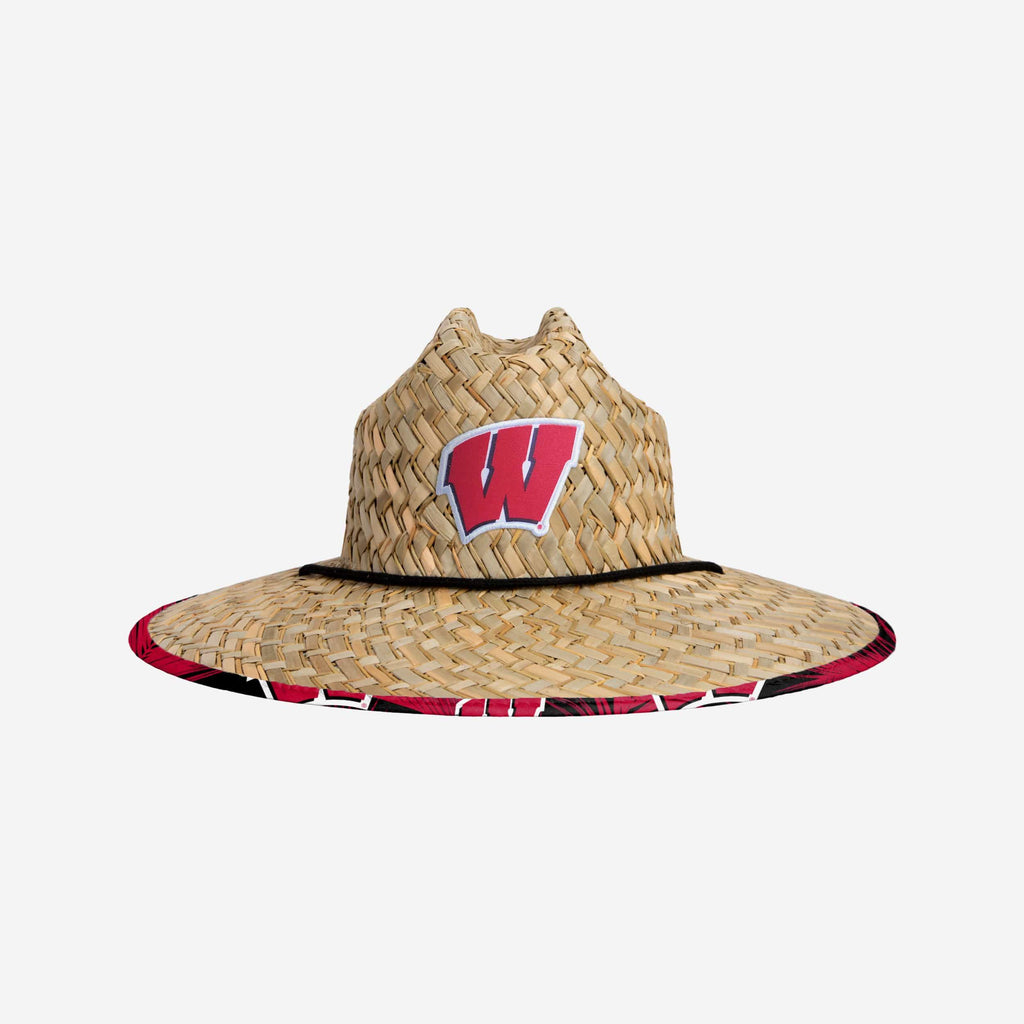Wisconsin Badgers Floral Straw Hat FOCO - FOCO.com