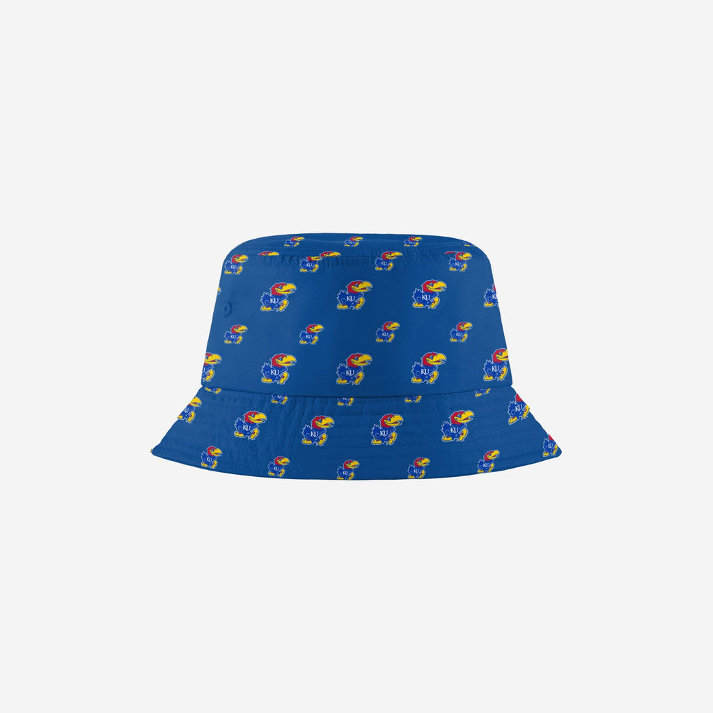 Kansas Jayhawks Mini Print Bucket Hat FOCO - FOCO.com