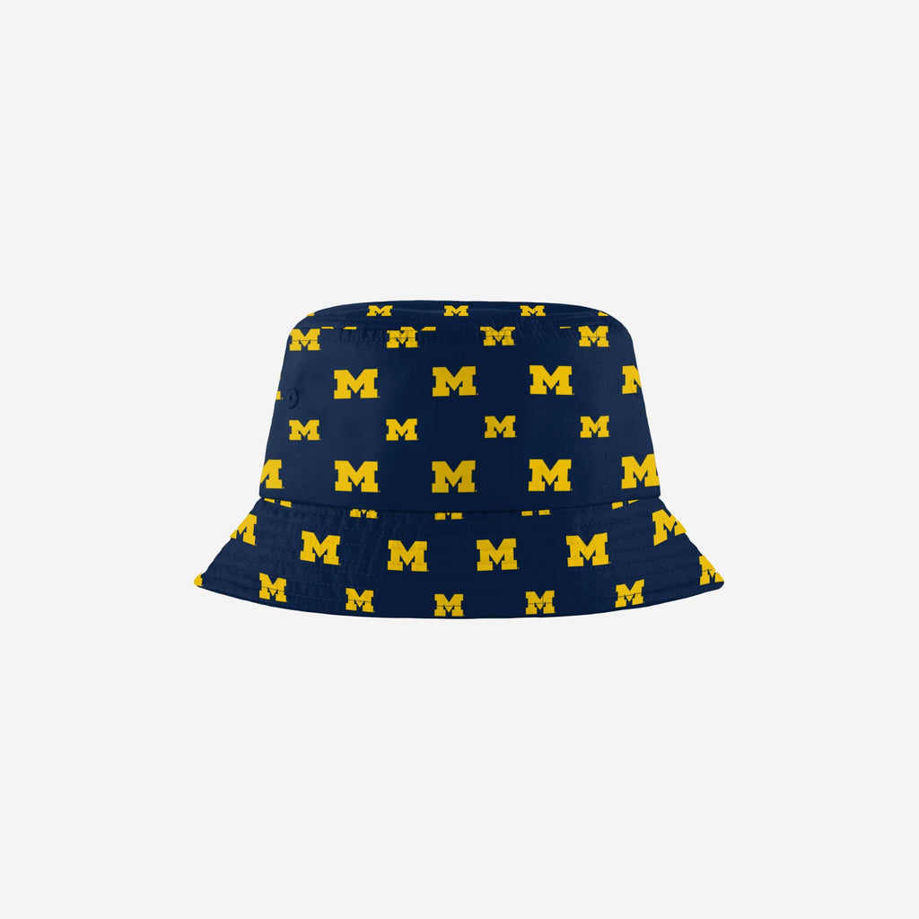 Michigan Wolverines Mini Print Bucket Hat FOCO - FOCO.com