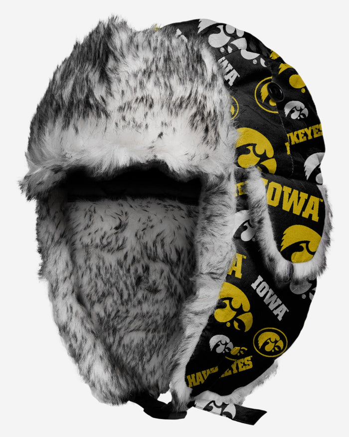 Iowa Hawkeyes NCAA Repeat Print Trapper Hat FOCO - FOCO.com