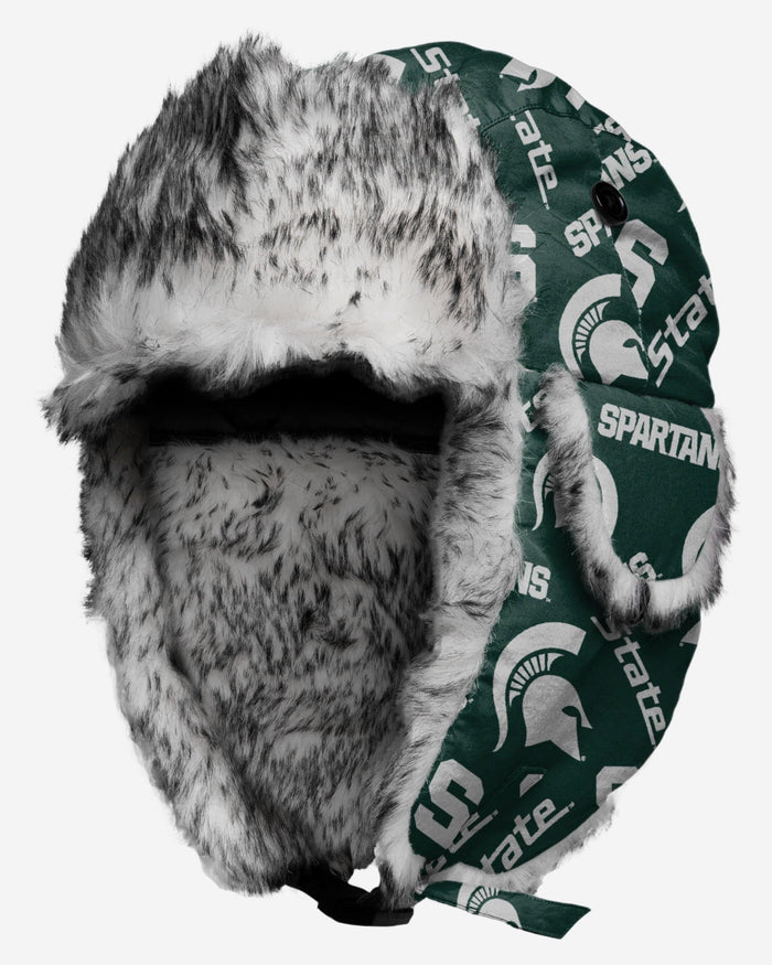 Michigan State Spartans NCAA Repeat Print Trapper Hat FOCO - FOCO.com