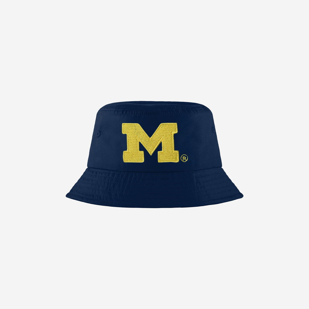 Michigan Wolverines Solid Bucket Hat FOCO - FOCO.com