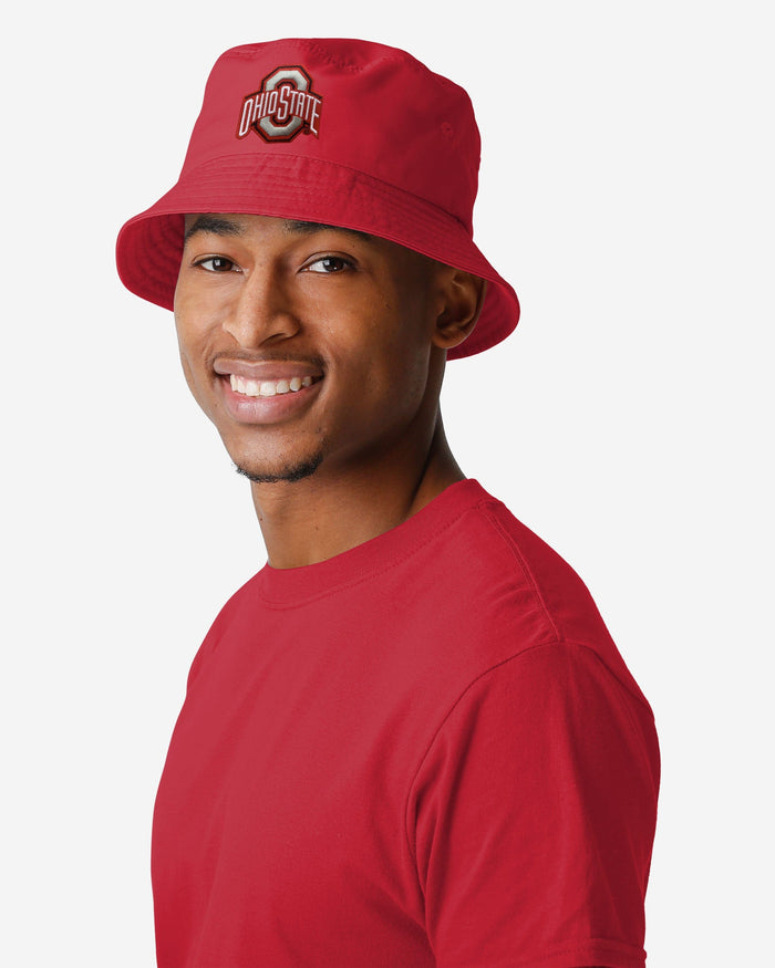 Ohio State Buckeyes Solid Bucket Hat FOCO - FOCO.com