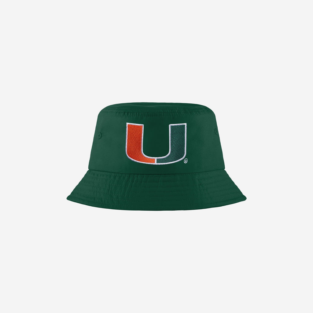 Miami Hurricanes Solid Bucket Hat FOCO - FOCO.com