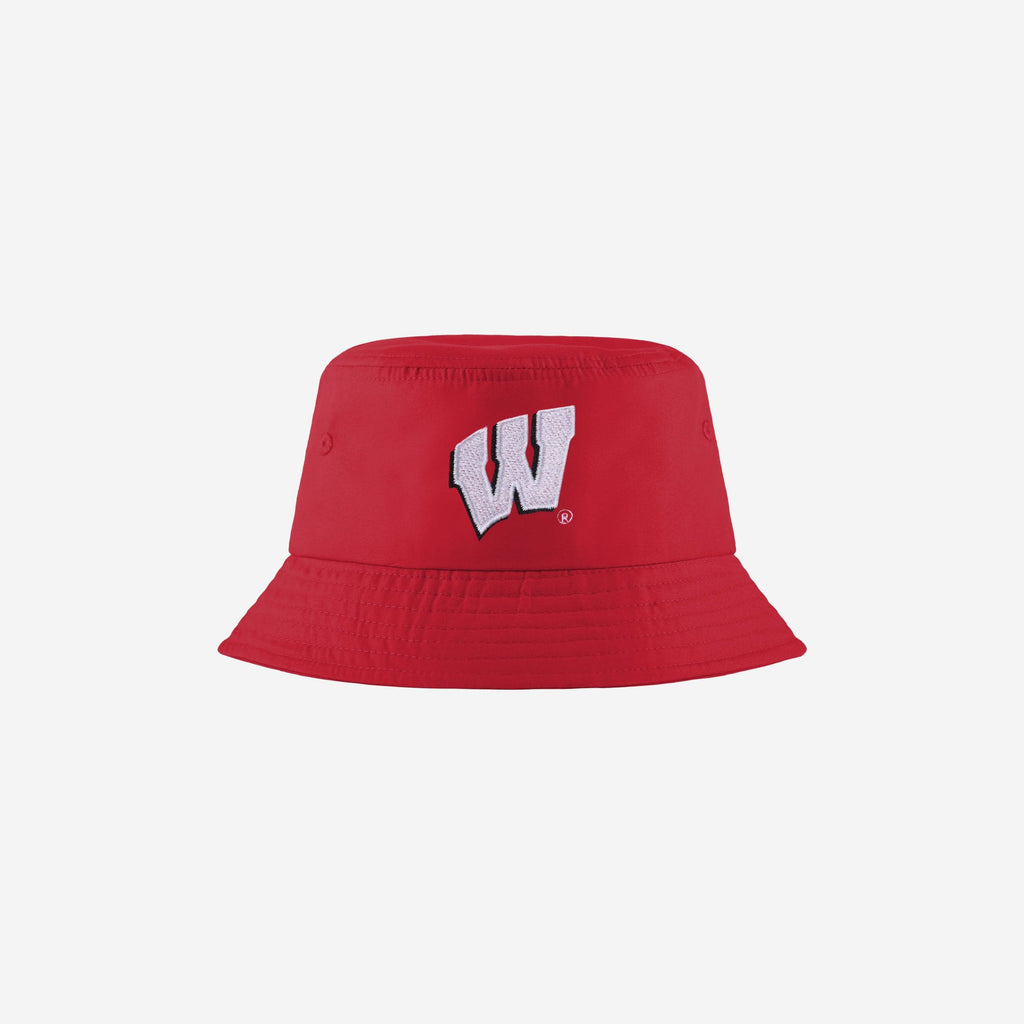 Wisconsin Badgers Solid Bucket Hat FOCO - FOCO.com