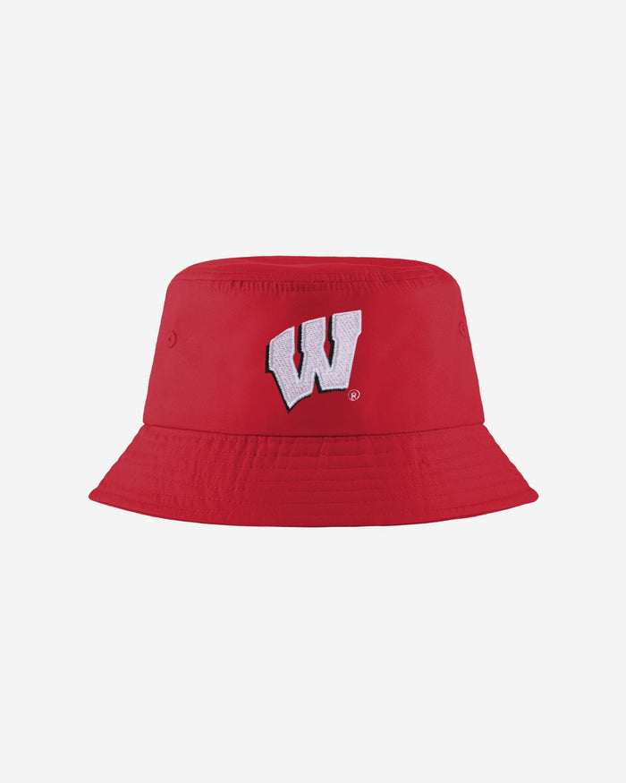 Wisconsin Badgers Solid Bucket Hat FOCO - FOCO.com