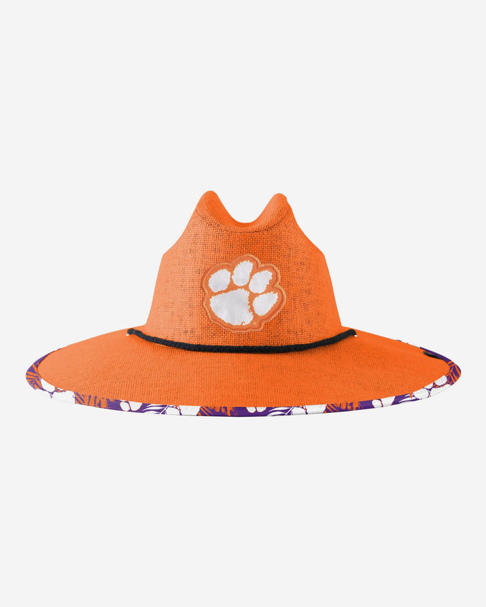 Clemson Tigers Team Color Straw Hat FOCO - FOCO.com