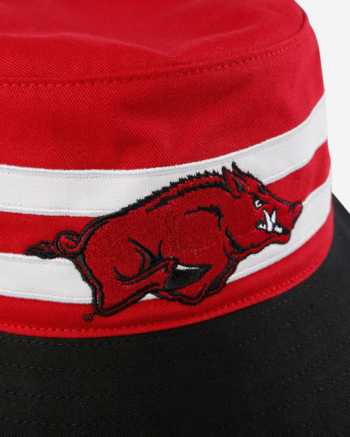Arkansas Razorbacks Team Stripe Bucket Hat FOCO - FOCO.com