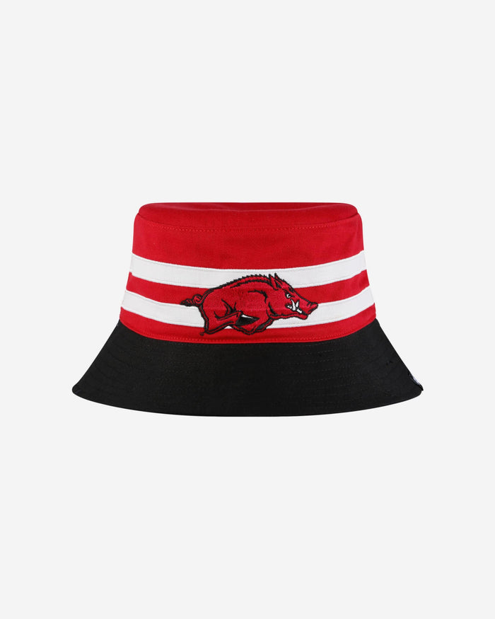 Arkansas Razorbacks Team Stripe Bucket Hat FOCO - FOCO.com