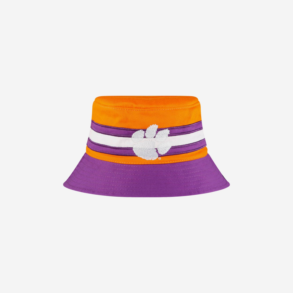 Clemson Tigers Team Stripe Bucket Hat FOCO - FOCO.com