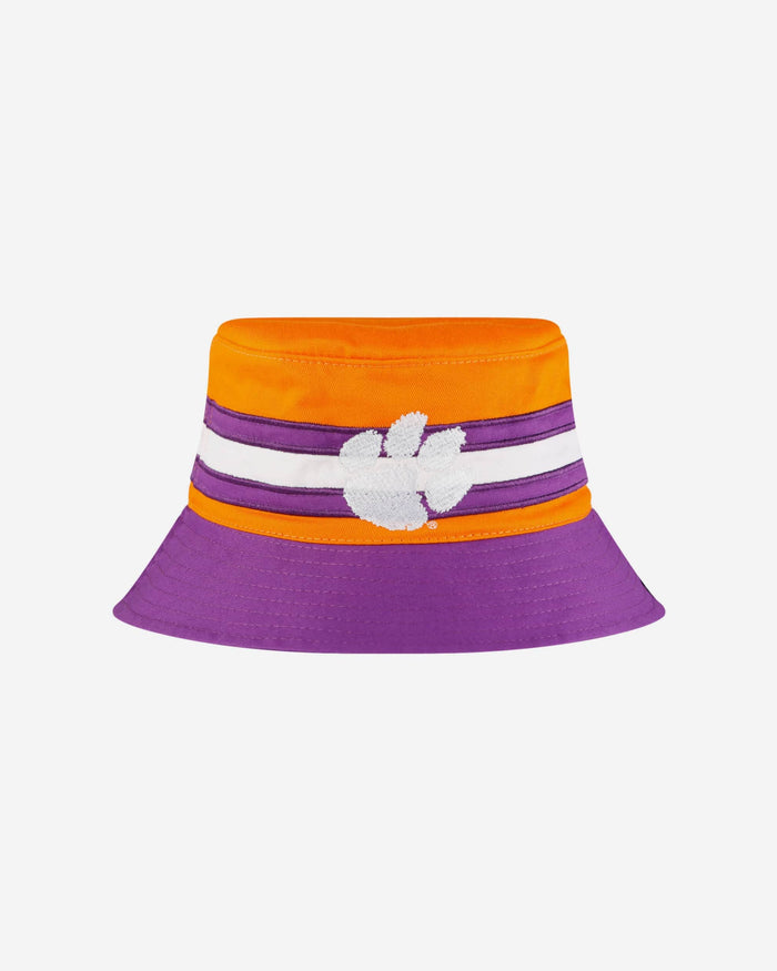 Clemson Tigers Team Stripe Bucket Hat FOCO - FOCO.com