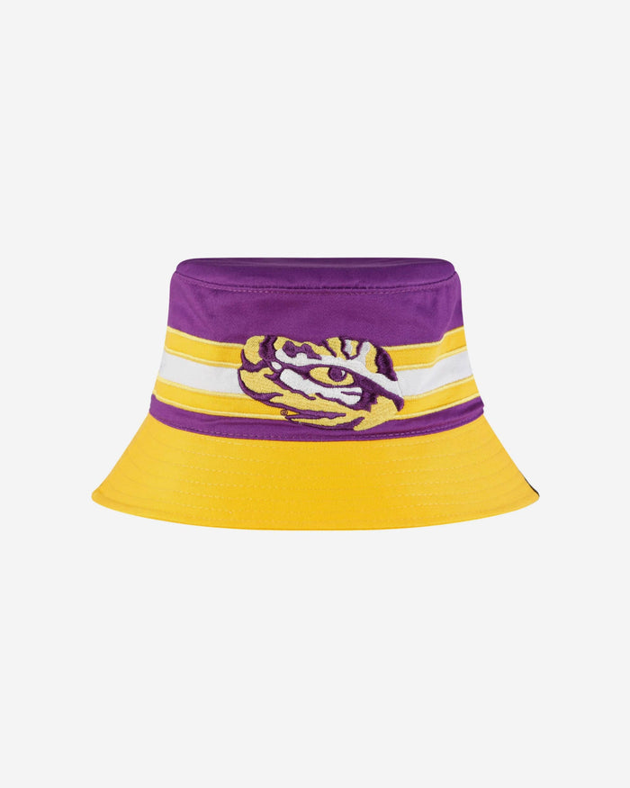 LSU Tigers Team Stripe Bucket Hat FOCO - FOCO.com