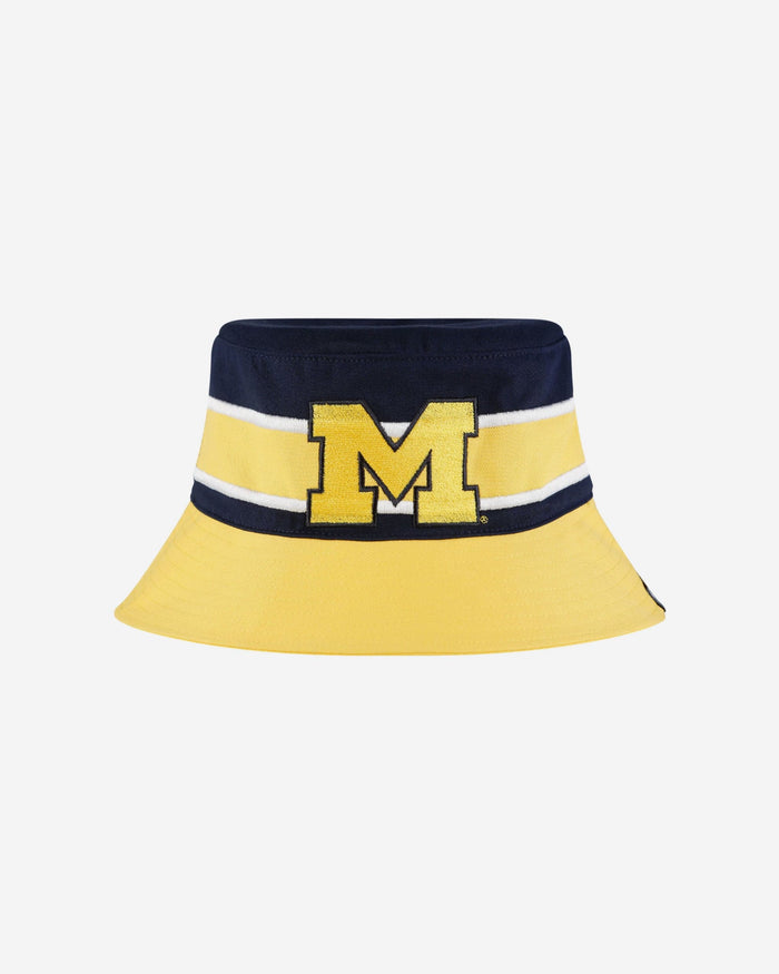 Michigan Wolverines Team Stripe Bucket Hat FOCO - FOCO.com