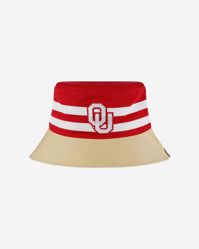 Oklahoma Sooners Team Stripe Bucket Hat FOCO - FOCO.com