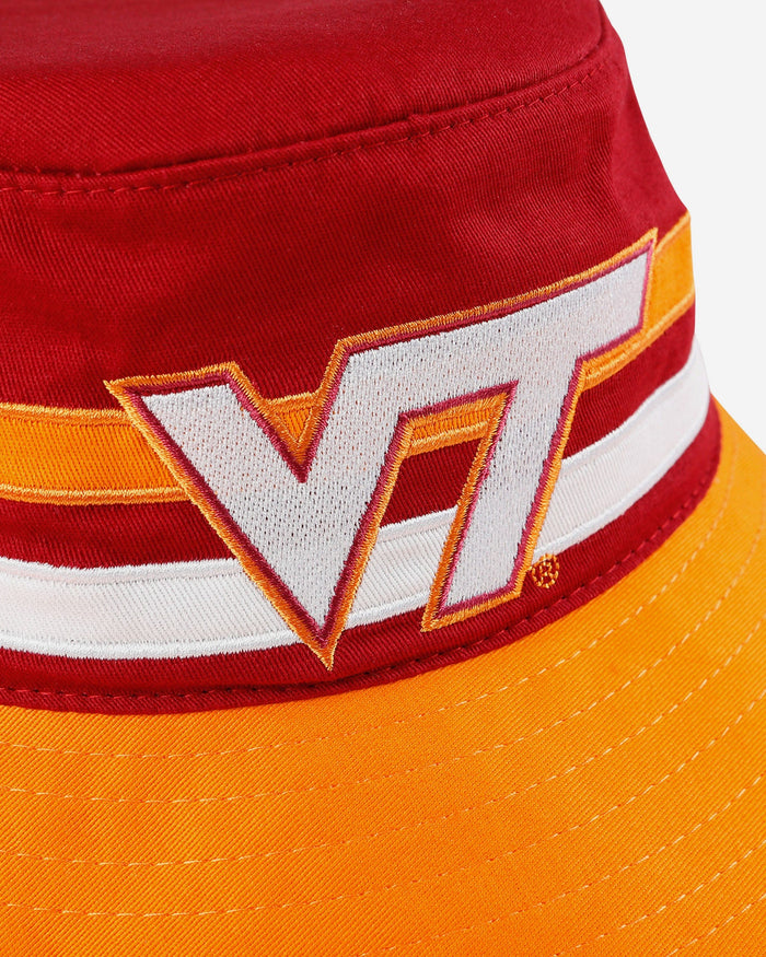 Virginia Tech Hokies Team Stripe Bucket Hat FOCO - FOCO.com