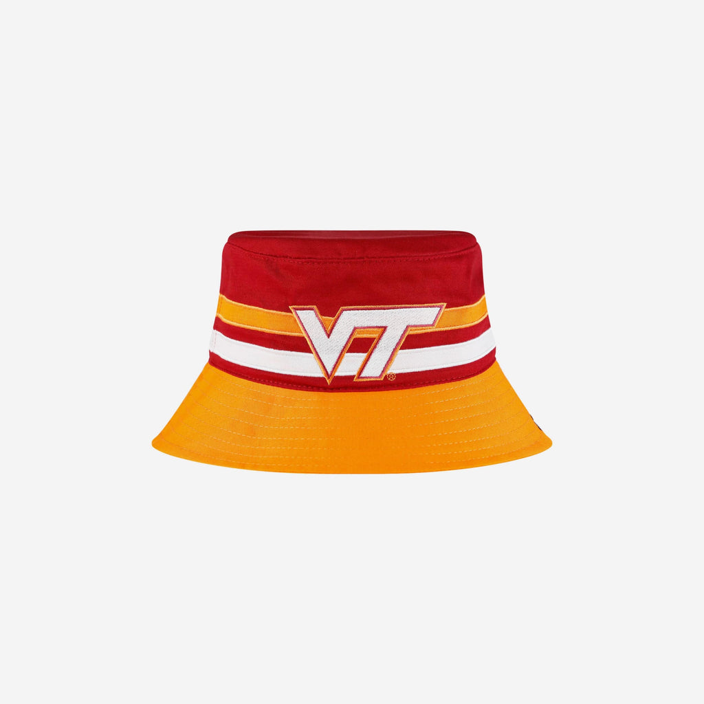 Virginia Tech Hokies Team Stripe Bucket Hat FOCO - FOCO.com