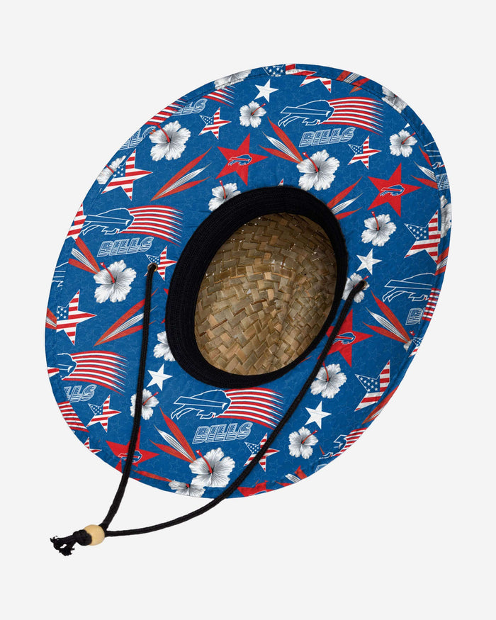 Buffalo Bills Americana Straw Hat FOCO - FOCO.com