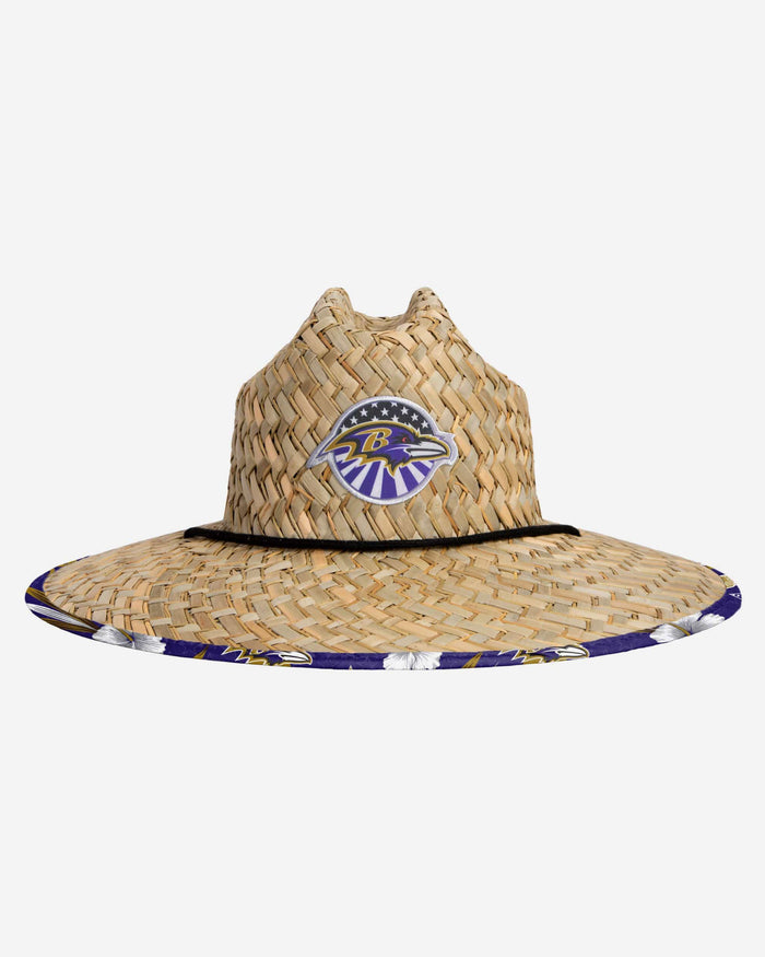 Baltimore Ravens Americana Straw Hat FOCO - FOCO.com