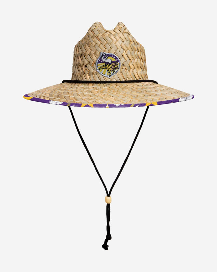 Minnesota Vikings Americana Straw Hat FOCO - FOCO.com
