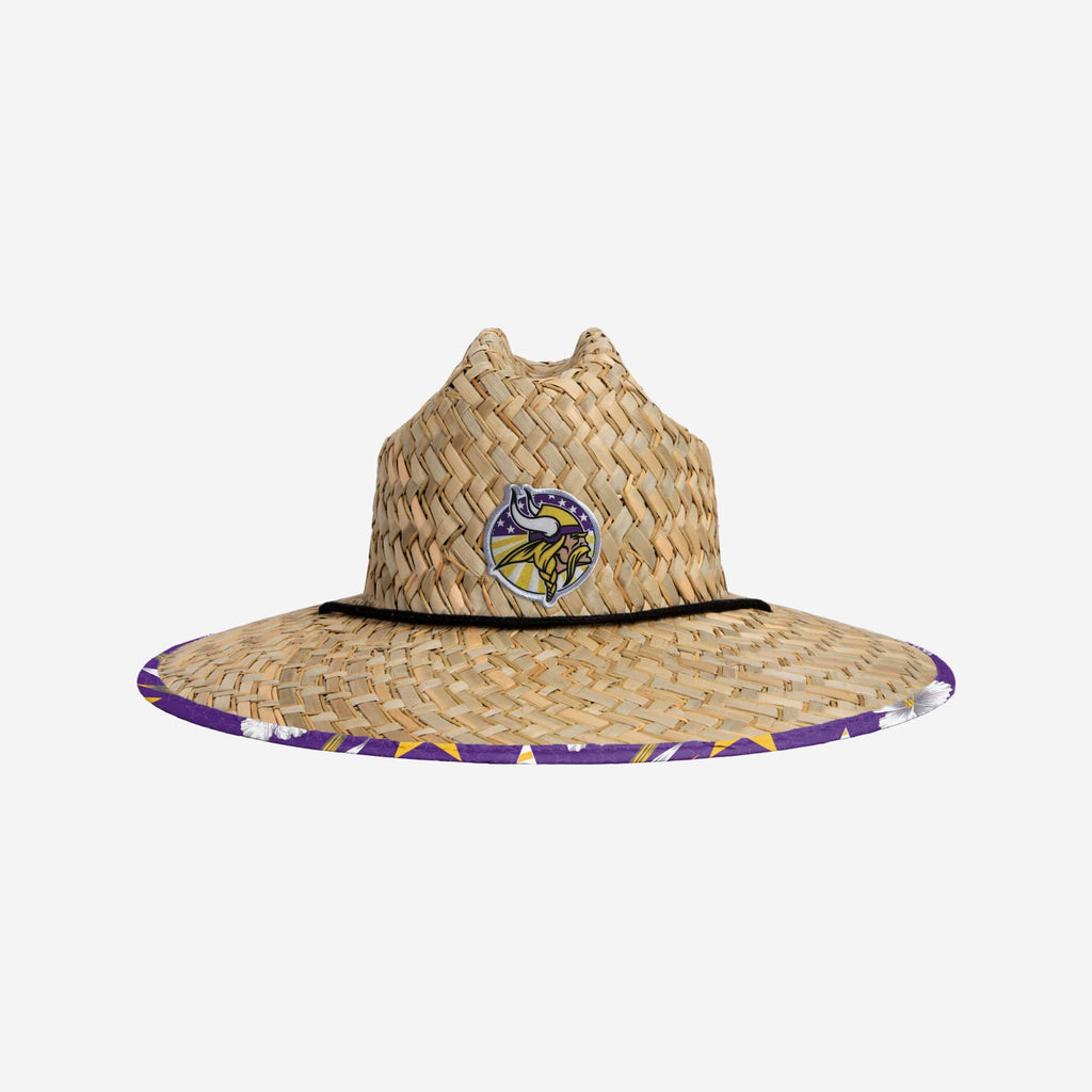 Minnesota Vikings Americana Straw Hat FOCO - FOCO.com