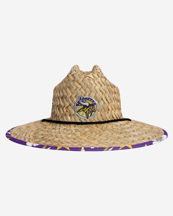 Minnesota Vikings Americana Straw Hat FOCO - FOCO.com