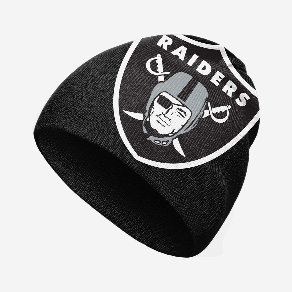 Las Vegas Raiders Big Logo Skullcap Beanie FOCO - FOCO.com