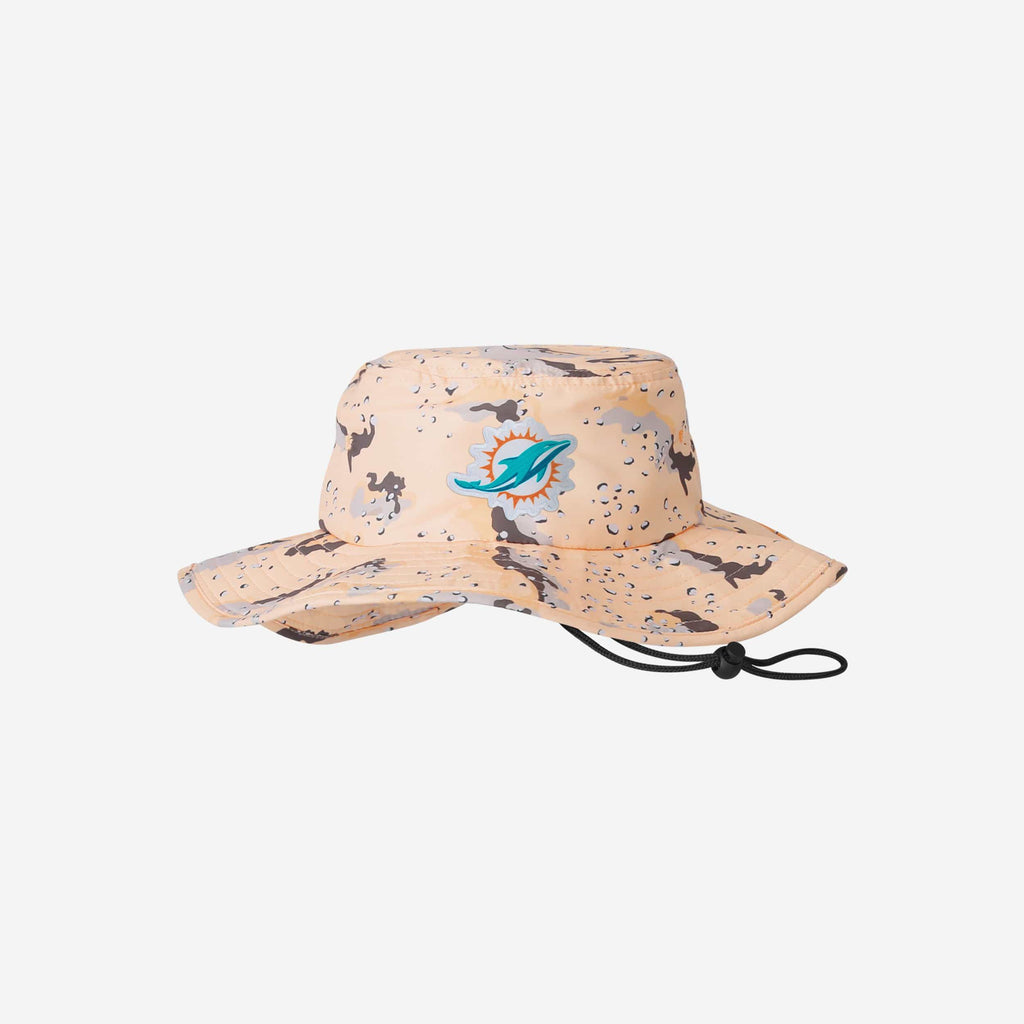 Miami Dolphins Dark Desert Camo Boonie Hat FOCO - FOCO.com