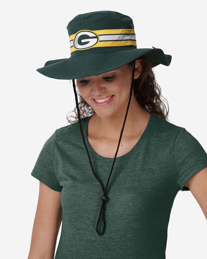 Green Bay Packers Team Stripe Boonie Hat FOCO - FOCO.com