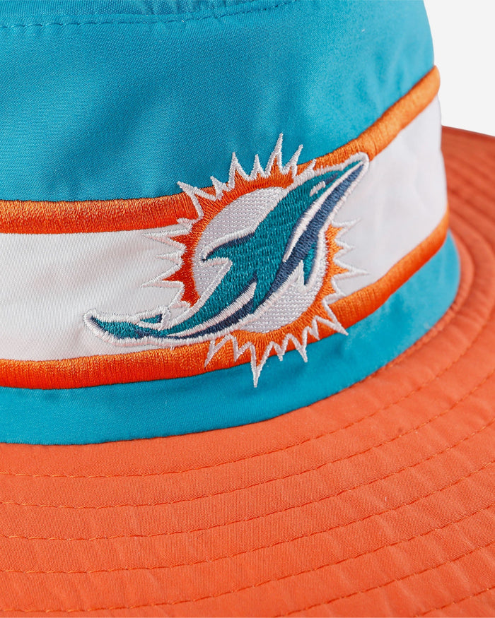 Miami Dolphins Team Stripe Boonie Hat FOCO - FOCO.com