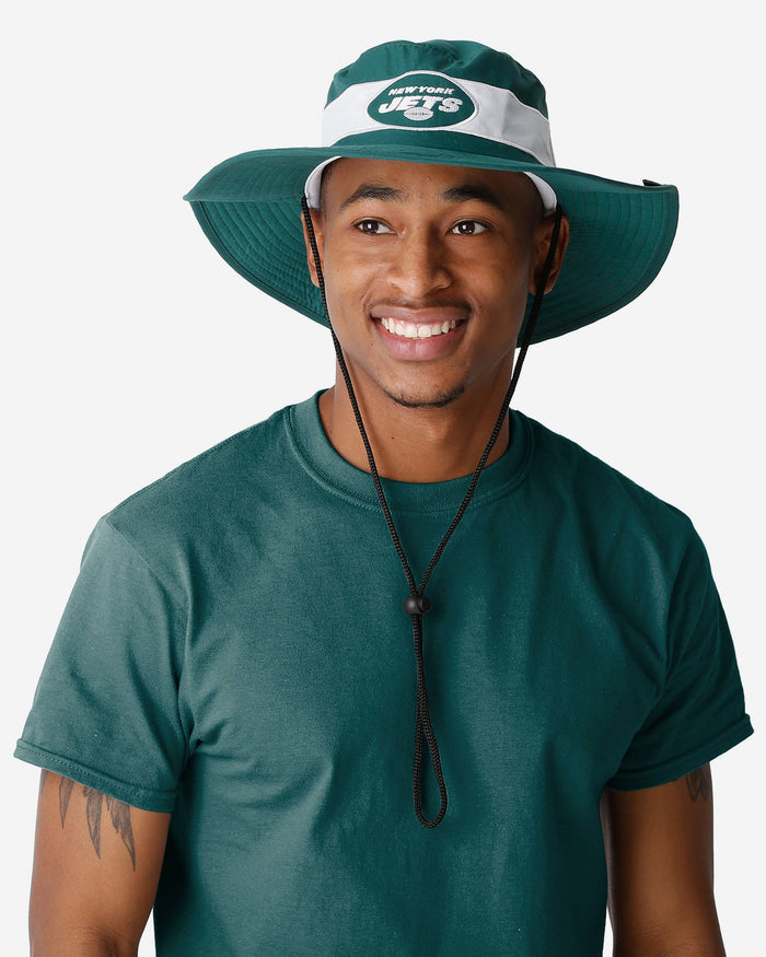 New York Jets Team Stripe Boonie Hat FOCO - FOCO.com