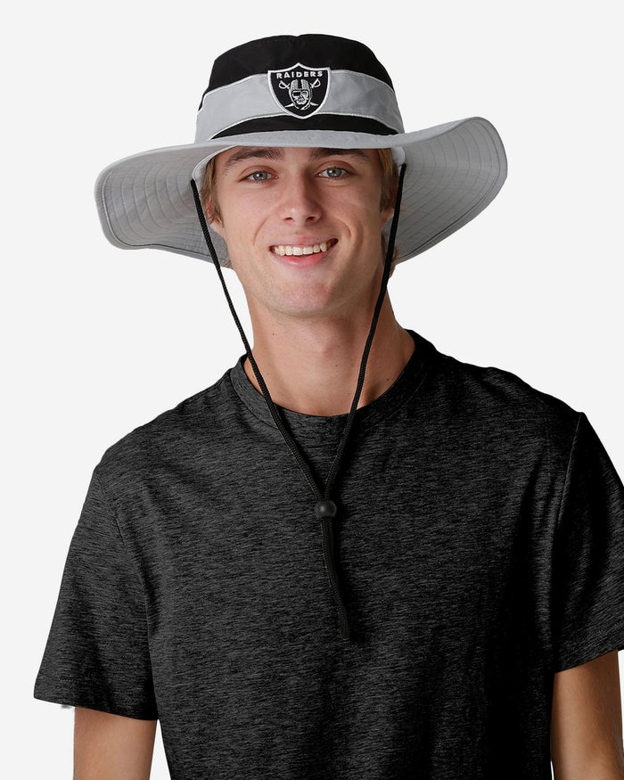 Las Vegas Raiders Team Stripe Boonie Hat FOCO - FOCO.com