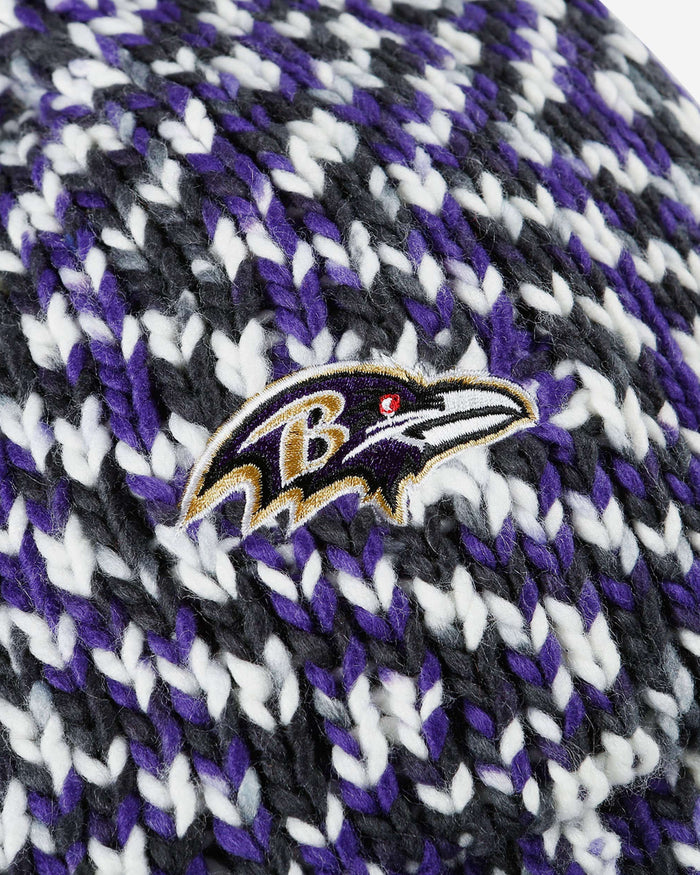 Baltimore Ravens Colorblend Knit Pom Beanie FOCO - FOCO.com