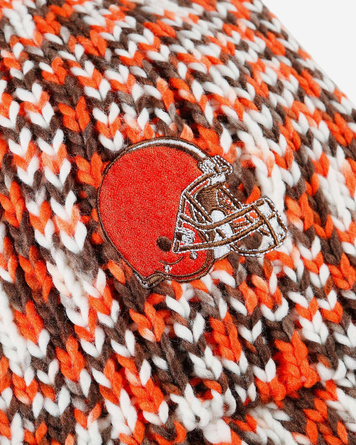 Cleveland Browns Colorblend Knit Pom Beanie FOCO - FOCO.com
