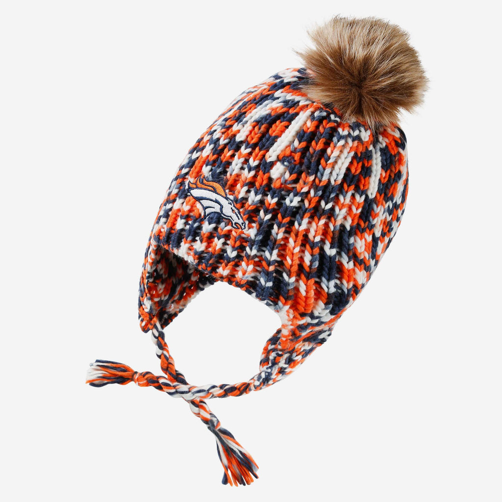 Denver Broncos Colorblend Knit Pom Beanie FOCO - FOCO.com