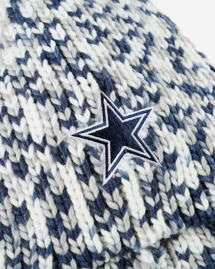 Dallas Cowboys Colorblend Knit Pom Beanie FOCO - FOCO.com