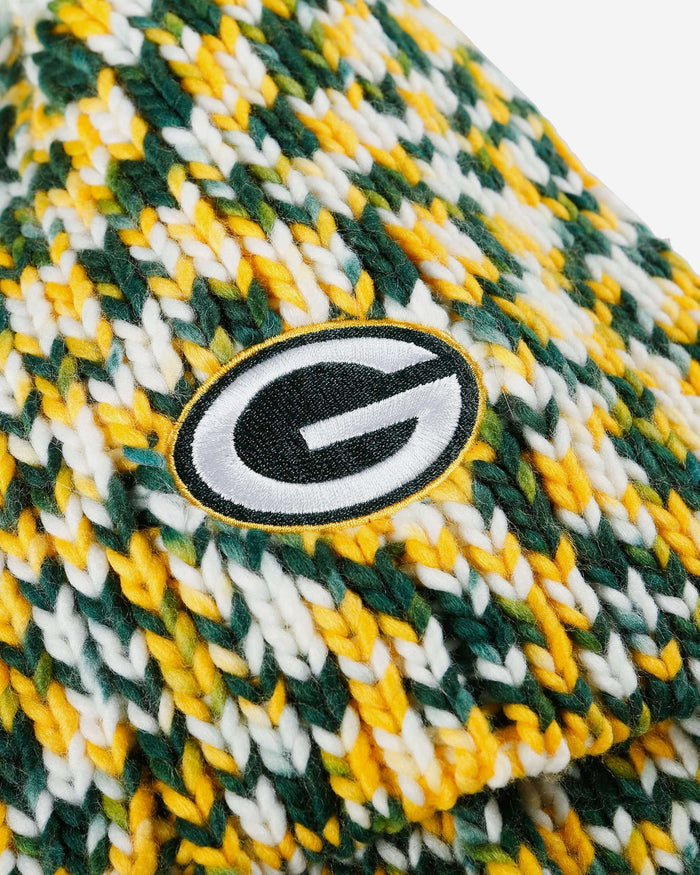 Green Bay Packers Colorblend Knit Pom Beanie FOCO - FOCO.com