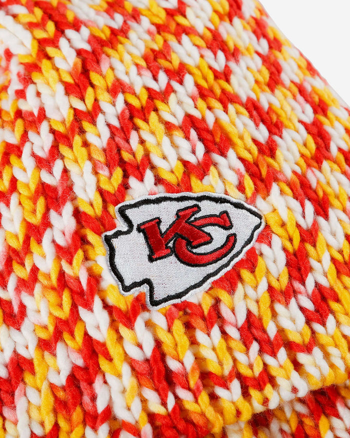 Kansas City Chiefs Colorblend Knit Pom Beanie FOCO - FOCO.com